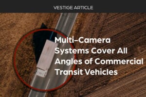 Image of semi-truck with multicamera dash cams from Vestige View